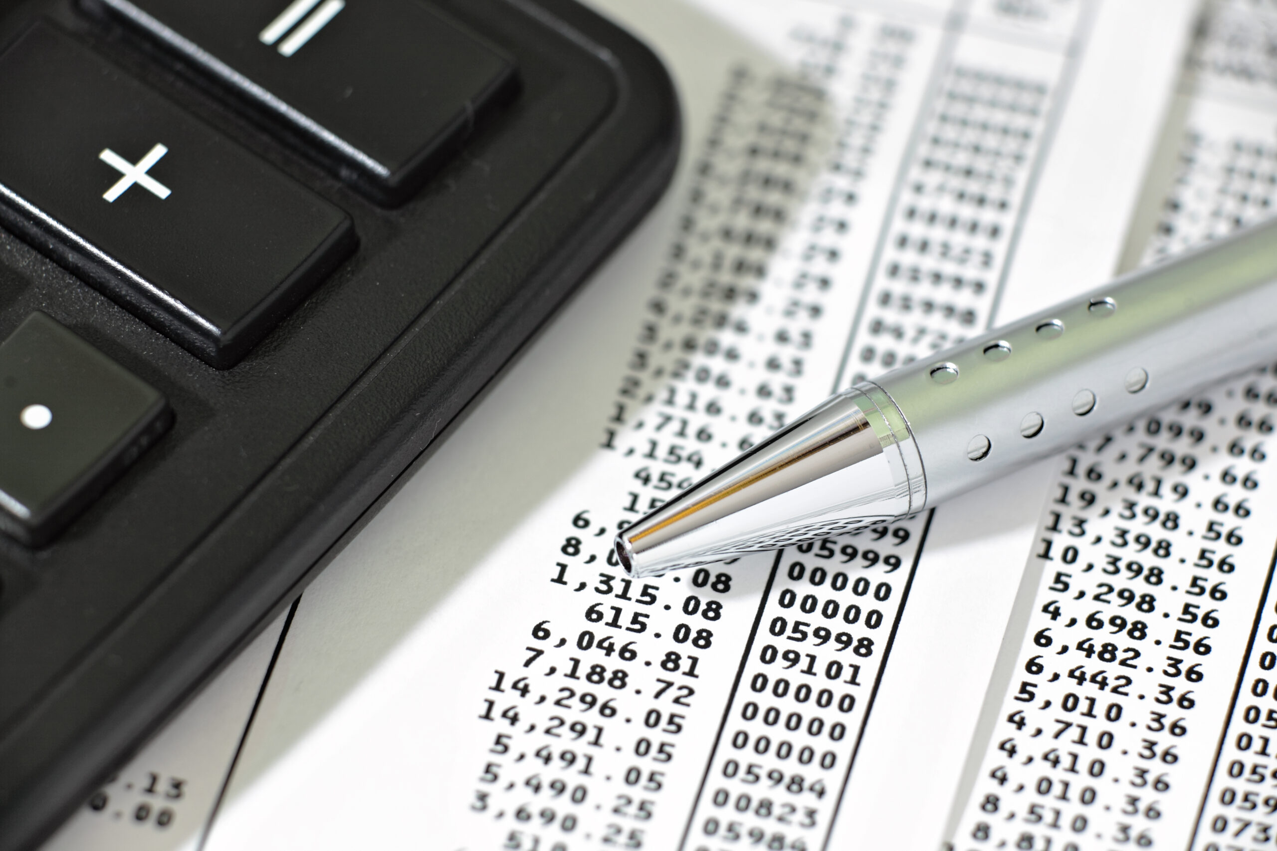 accounting report and calculator